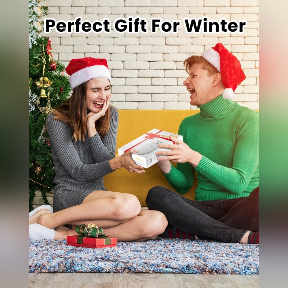 New Miaton Electric Hand Warmers Rechargeable 2 Pack, Portable Pocket - Picture 2 of 8